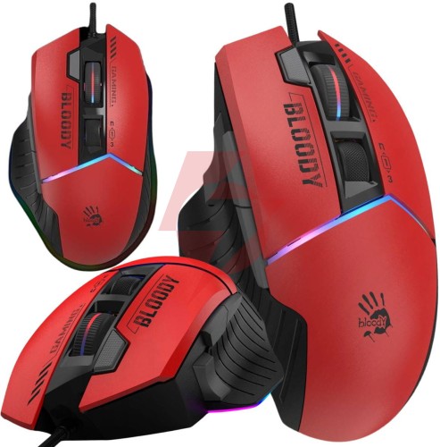 Mysz komputerowa a4tech bloody w95 max usb sports red
