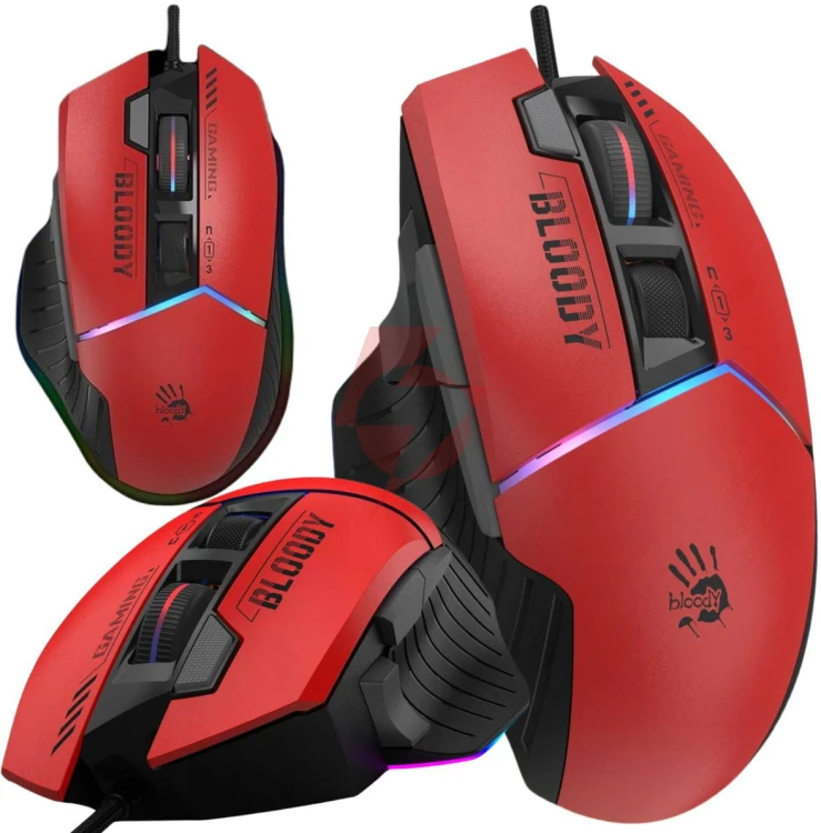 Mysz komputerowa a4tech bloody w95 max usb sports red