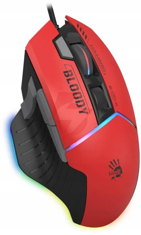 Mysz komputerowa a4tech bloody w95 max usb sports red