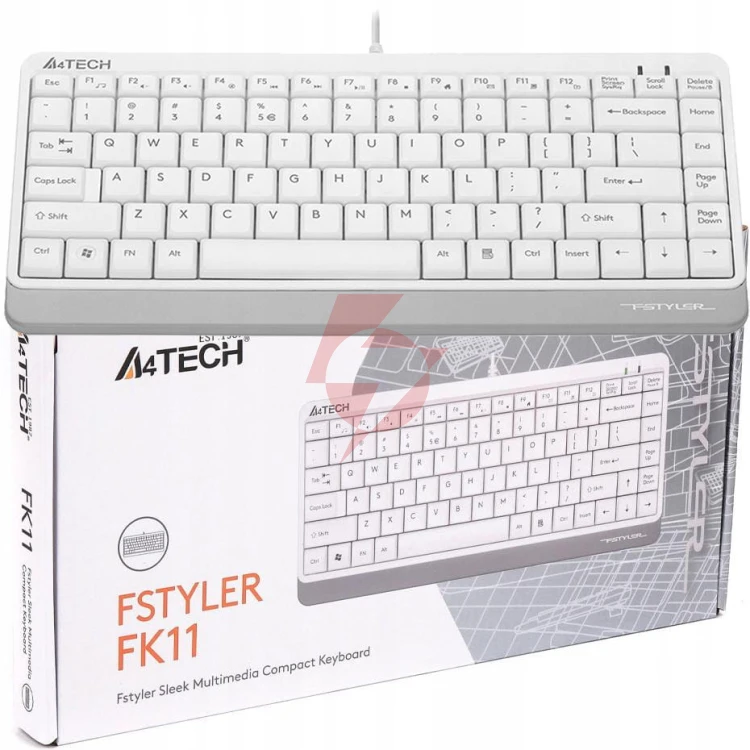 Klawiatura komputerowa a4tech fstyler fk11 biały