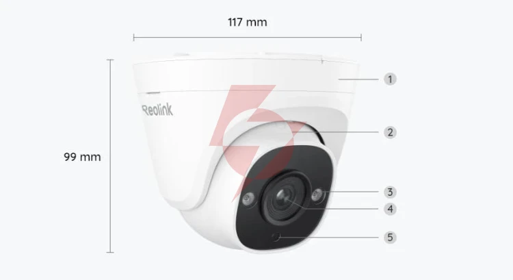 Kamera ip reolink p324 5mp poe