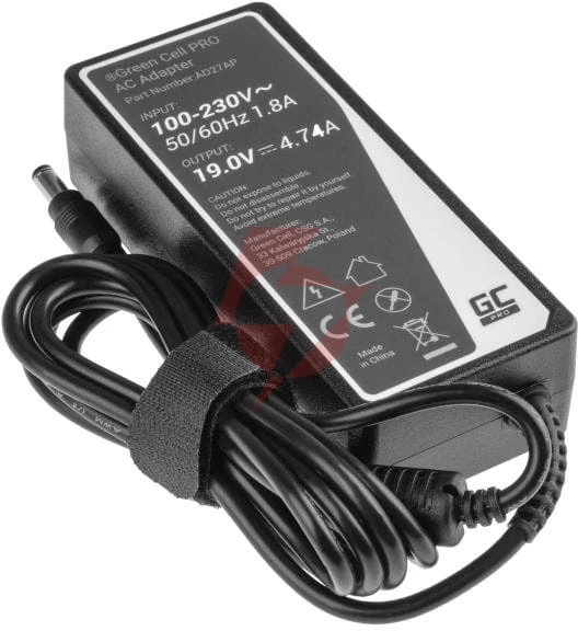 Zasilacz ładowarka do laptopa asus toshiba green cell pro ad27ap 19v 4,74a 90w 5,5mm/2,5mm
