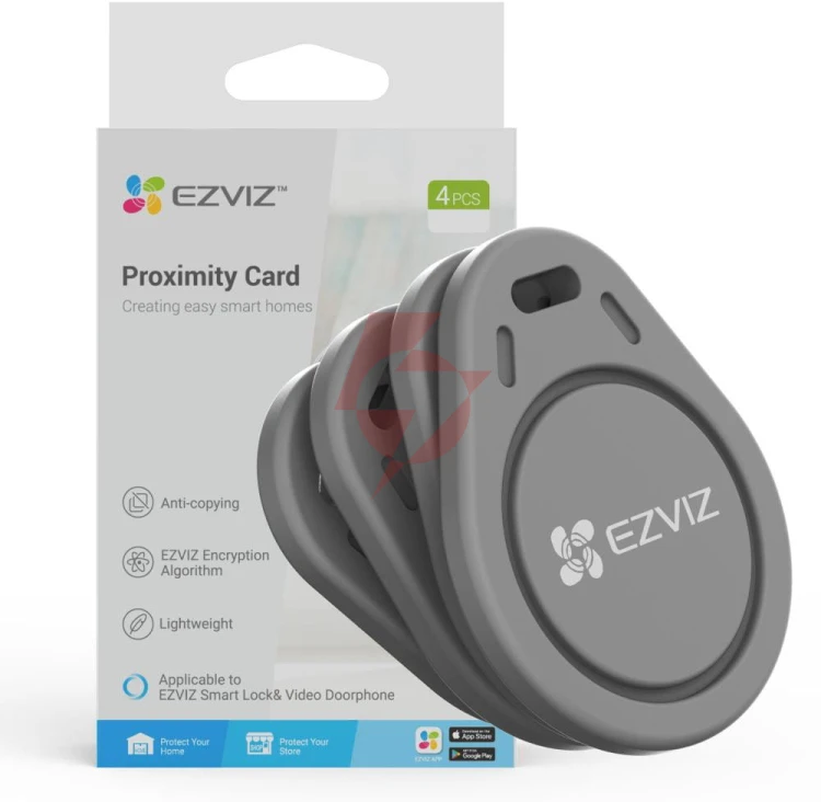 Breloki zbliżeniowe ezviz cs-dl-ic-cpu-r200 (4szt)