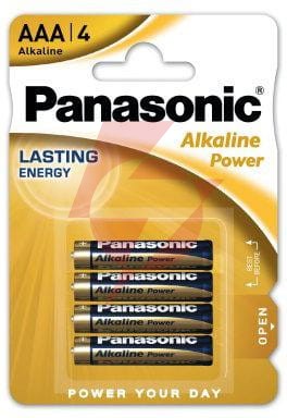 Bateria lr03 4bp (aaa) panasonic alcaline (blister 4 szt.)