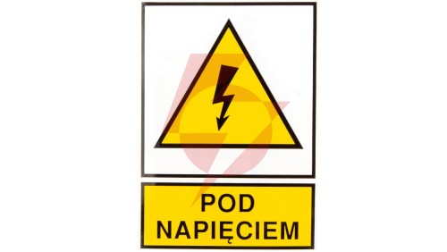 Tabliczka /znak ostrzegawczy/ TZO 148X210S PODNAP. E04TZ-01011140800 /10szt./