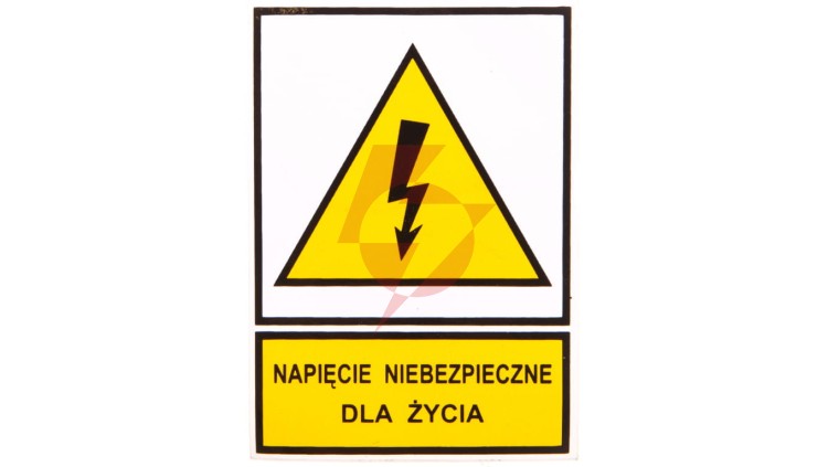 Tabliczka /znak ostrzegawczy/ TZO 52X74S N.N.D.Z. E04TZ-01011110200