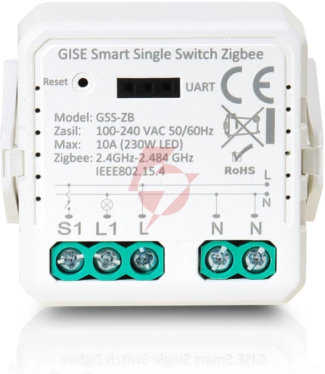 Gise smart pojedynczy moduł przekaźnikowy (bez n) zigbee | tuya | gss-zb-nn