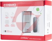 Domofon cyfral cosmo 1-lokatorski kaseta czarna/unifon czarny