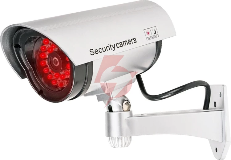 Atrapa kamery tubowej srebrna 30led at-2b-s