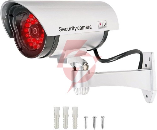 Atrapa kamery tubowej srebrna 30led at-2b-s