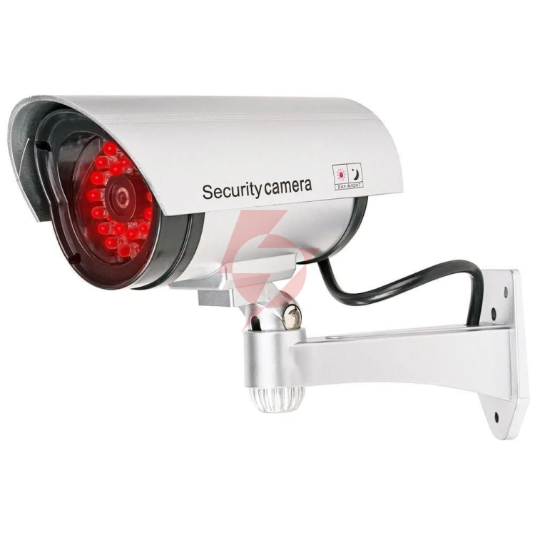 Atrapa kamery tubowej srebrna 30led at-2b-s