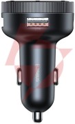 Transmiter fm ładowarka samochodowa baseus enjoy cclh-01 3.4a 2x usb-a jack 3.5mm bt 5.0