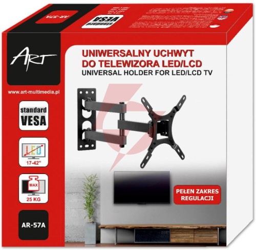 Uchwyt tv ścienny led/lcd art 17-42
