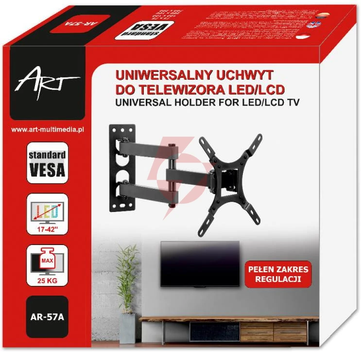 Uchwyt tv ścienny led/lcd art 17-42