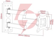Uchwyt tv ścienny led/lcd art 17-42