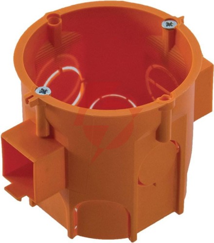 Puszka pk60 lux głęboka łączeniowa z wkrętami pomarańczowa pawbol - a.0006lp