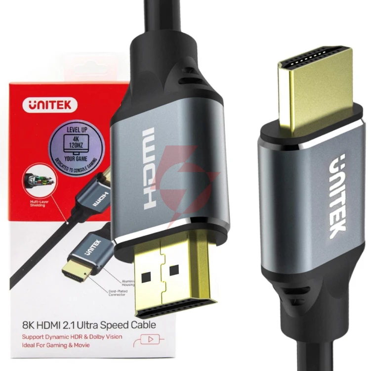 Kabel hdmi unitek c138w 2.1 8k uhd 2m