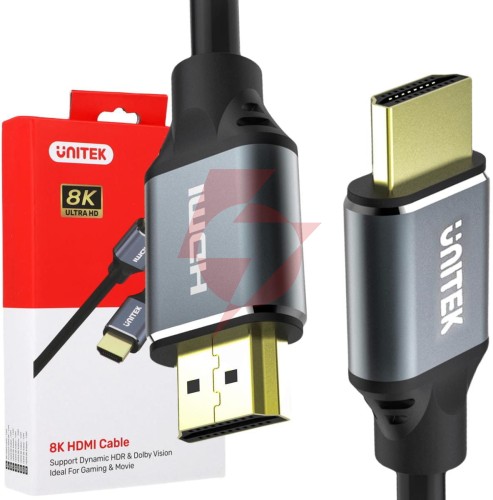 Kabel hdmi unitek c137w 2.1 8k, uhd, 1,5m