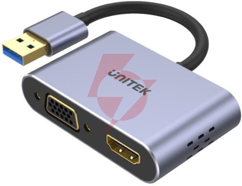 Unitek v1304a adapter usb na hdmi vga przejściówka