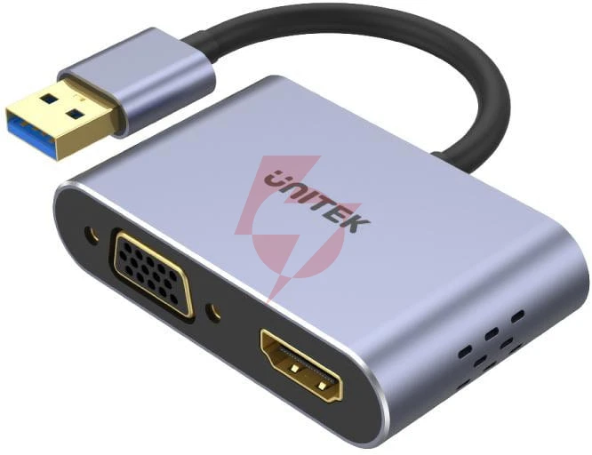 Unitek v1304a adapter usb na hdmi vga przejściówka
