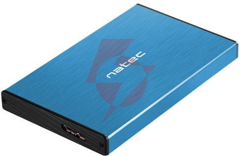 Zewnętrzna obudowa dysku natec rhino go sata 2.5" niebieski