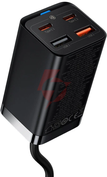 Ładowarka sieciowa baseus gan 3 pro desktop charger ccgp040101 65w 2x usb-a 2x usb-c pd 3.0 qc 4.0
