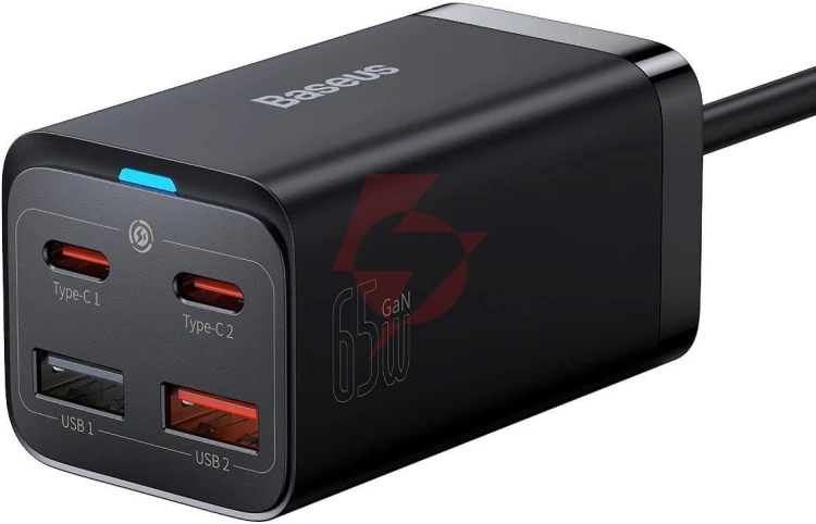 Ładowarka sieciowa baseus gan 3 pro desktop charger ccgp040101 65w 2x usb-a 2x usb-c pd 3.0 qc 4.0