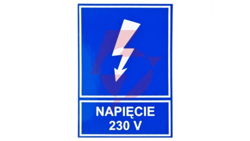 Tabliczka /znak informacyjny/ TZI 52X74S NAP.230V E04TZ-01041110800 /10szt./