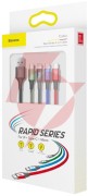 Kabel 4w1 usb-a / lighting iphone 2x usb-c micro-usb baseus cafule ca1t4-b01 1.2m 3.5a w oploci