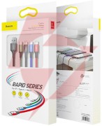 Kabel 4w1 usb-a / lighting iphone 2x usb-c micro-usb baseus cafule ca1t4-b01 1.2m 3.5a w oploci