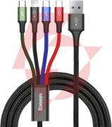 Kabel 4w1 usb-a / lighting iphone 2x usb-c micro-usb baseus cafule ca1t4-b01 1.2m 3.5a w oploci