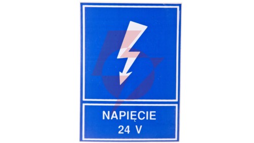 Tabliczka /znak informacyjny/ TZI 52X74S NAP.24V E04TZ-01041110400 /10szt./