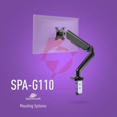 Uchwyt biurkowy spacetronik spa-g110 na monitor 17"-32" 