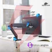 Uchwyt biurkowy spacetronik spa-g110 na monitor 17"-32" 