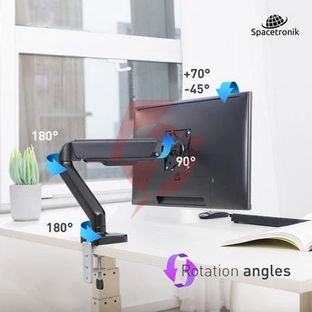 Uchwyt biurkowy spacetronik spa-g110 na monitor 17"-32" 