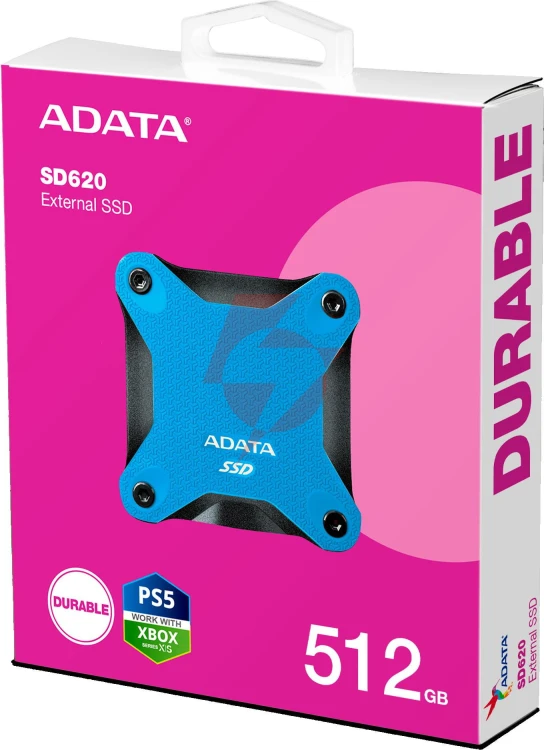 Dysk zewnętrzny ssd adata sd620 512gb niebieski