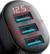 Ładowarka samochodowa joyroom jr-ccd03 17w 3.4a 3x usb-a