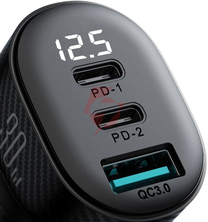 Ładowarka samochodowa joyroom jr-ccd04 30w 4a 2x usb-c 1x usb-a pd qc 3.0