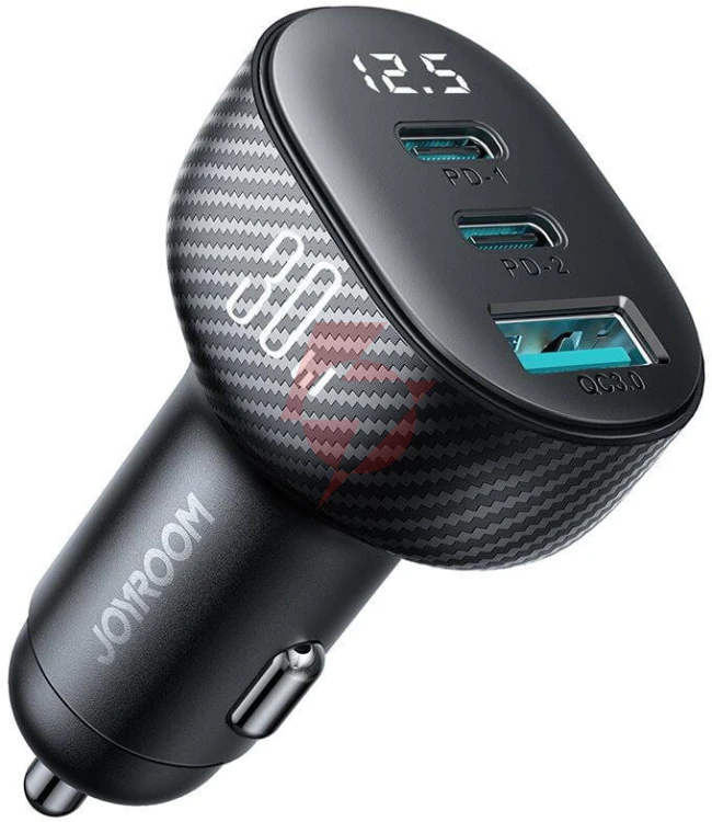 Ładowarka samochodowa joyroom jr-ccd04 30w 4a 2x usb-c 1x usb-a pd qc 3.0