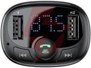 Transmiter fm ładowarka samochodowa baseus enjoy s-09a 3.4a 2x usb-a microsd bt 4.2