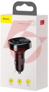 Transmiter fm ładowarka samochodowa baseus enjoy s-09a 3.4a 2x usb-a microsd bt 4.2