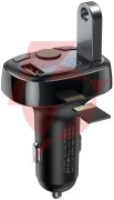 Transmiter fm ładowarka samochodowa baseus enjoy s-09a 3.4a 2x usb-a microsd bt 4.2