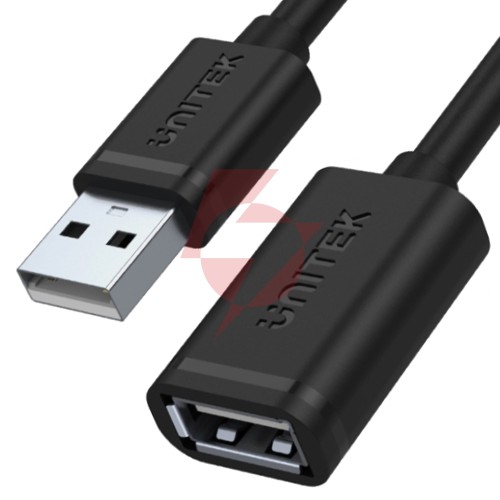 Kabel usb unitek y-c428gbk przedłużacz usb 1m