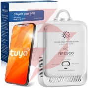 Czujnik gazu lpg propan-butan firesco jy-zl2010w z wifi aplikacja tuya 