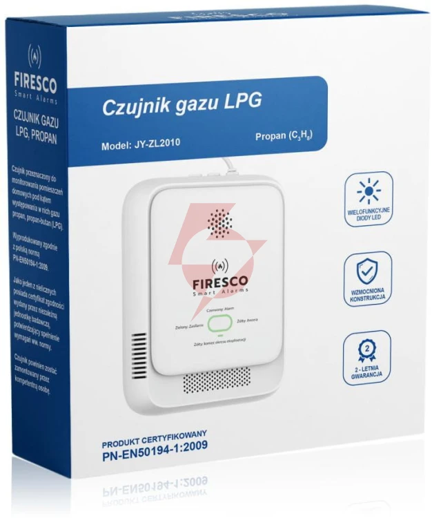 Czujnik gazu lpg propan-butan firesco jy-zl2010