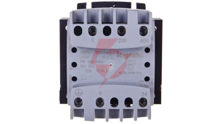 Transformator bezpieczeństwa 63VA 230-400/24V 042856