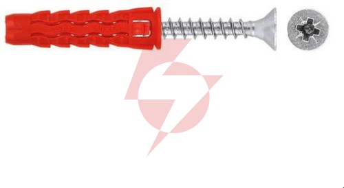Kołek uniwersalny 10x50/70, wkręt z łbem stożkowym, karton (sfxp-10050070 x 50szt.)