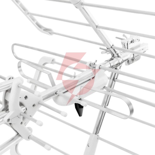 Antena kierunkowa dvb-t2 spacetronik eos pro combo uhf+vhf lte 5g (biała)