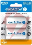 Akumulatorki d / r20 ni-mh everactive 10000mah professional line (box 2 szt.)