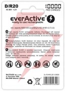 Akumulatorki d / r20 ni-mh everactive 10000mah professional line (box 2 szt.)